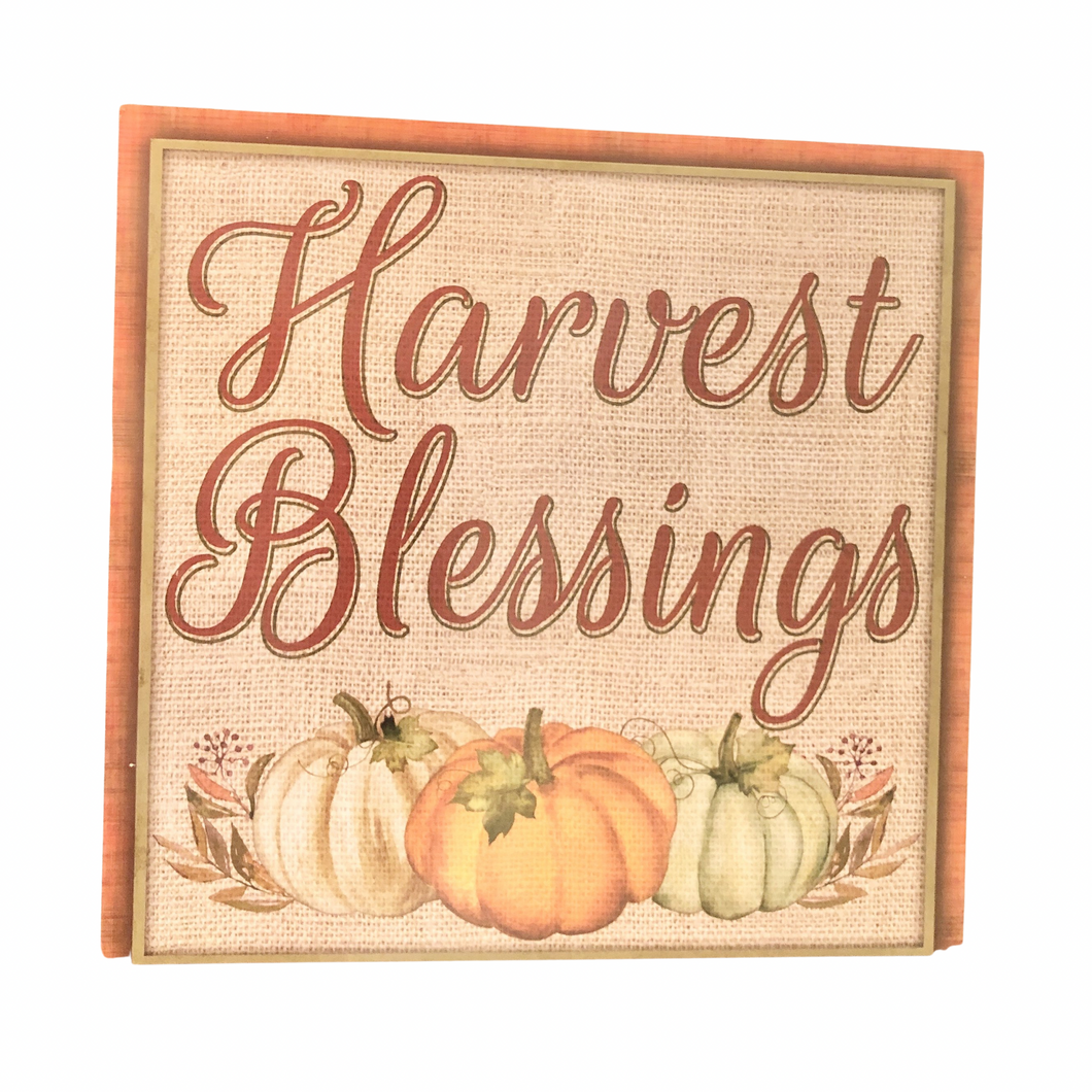 Harvest Blessings Sign